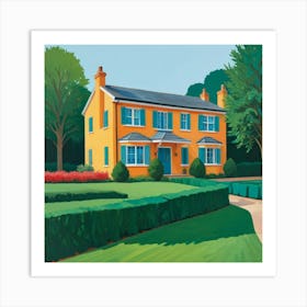 Hockney House Abstract Art Print 2 Art Print