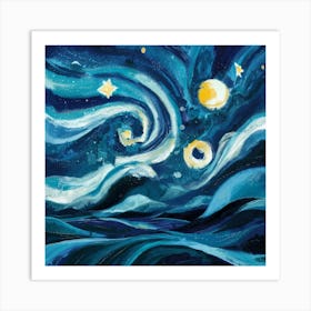 Starry Night 1 Art Print