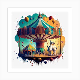 Carousel 1 Art Print