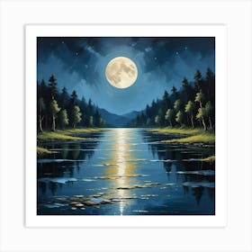 Moon River Art Print 3 Art Print