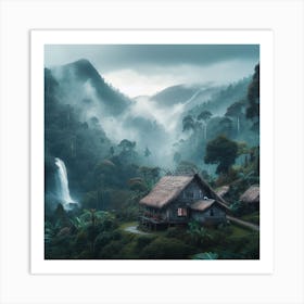 House In The Jungle Art Print