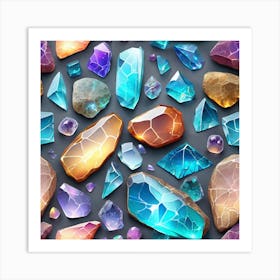 Gemstones Art Print