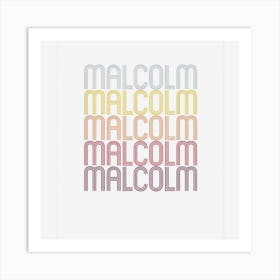 Malcolm Name Personalized First Name Malcolm Art Print