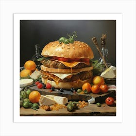 Burger Art Print