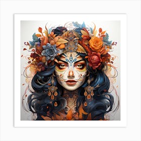 Day Of The Dead Girl 1 Art Print