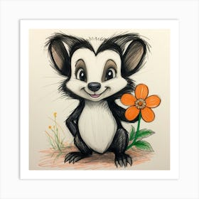 Skunk Art Print