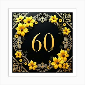 60th Birthday Art Print