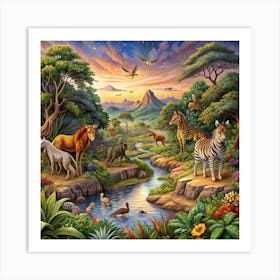 Beautiful Jungle Art Print