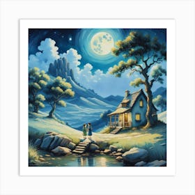 Night In The Moonlight Art Print