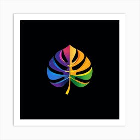 Rainbow Leaf 2 Art Print