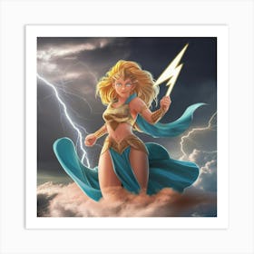 Comic Girl Art Print