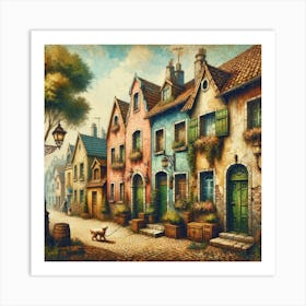 Street Scene Art Print 1 Art Print