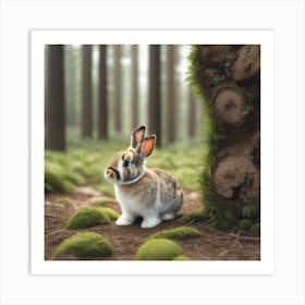 Rabbit In The Forest 13 Art Print