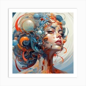 Abstract Psychedelic Art Art Print