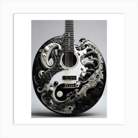Yin and Yang in Guitar Harmony 21 Art Print