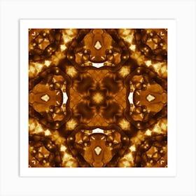 Pattern Of Coffee Bubbles 1 Art Print