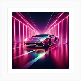 Neon Car 14 Poster