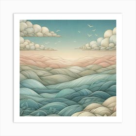 A delicate landscape Art Print