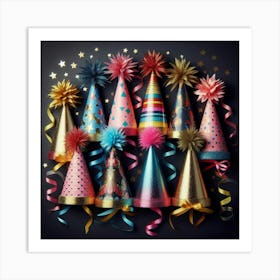 Party Hats 1 Art Print