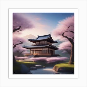 Asian Pagoda 2 Art Print