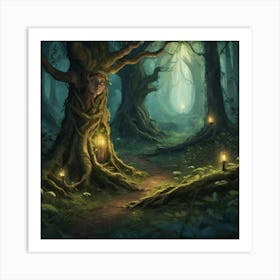 Dark Forest 84 Art Print