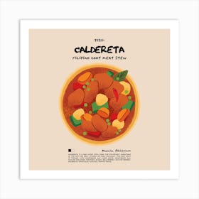 Caldereta Square Art Print