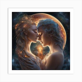 Twin flames Art Print