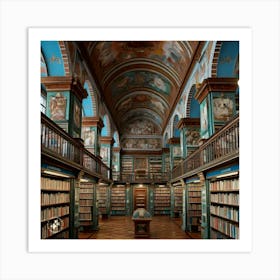 Library Of The University Of Vienna 2 Art Print