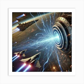 Nebula Weaver Emp Emitters Focused Converted Art Print