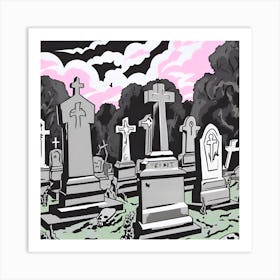 Graveyard 6 Art Print