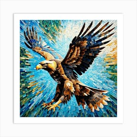 Mosaic Eagle Art Print