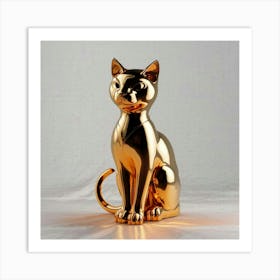 Gold Cat 1 Art Print