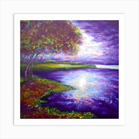 Purple Passion Landscape Art Print