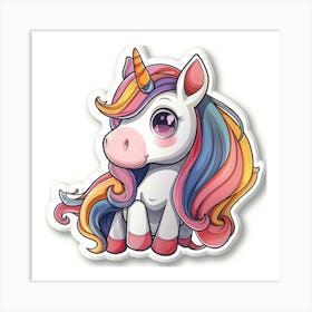 Unicorn Sticker 74 Art Print