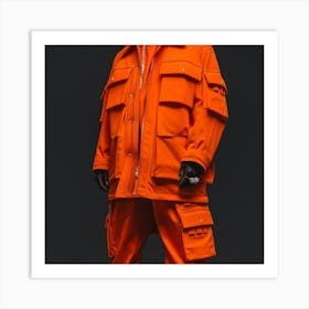 Orange Jacket Art Print