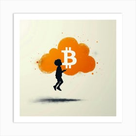 Bitcoin Cloud 5 Art Print