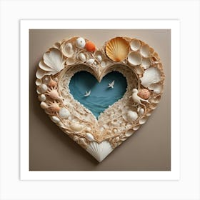 Heart Of Shells 1 Art Print