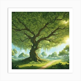 Tree In The Forest 6 Art Print