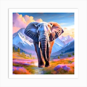 Elephant Series No.1 Art Print