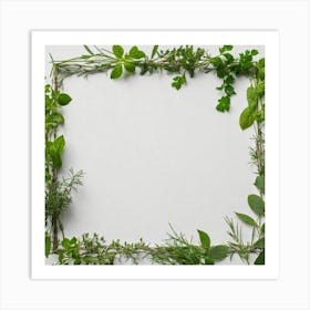 Herbs As A Frame (56) Art Print