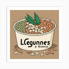 Legumes As A Logo (54) Art Print