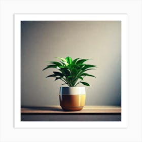 Plant In A Pot Art Print