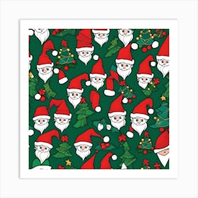 SANTA CLAUSE WALL ART Art Print