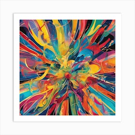 Abstract Painting, Radiant Art Print