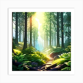 Forest Path 3 Art Print