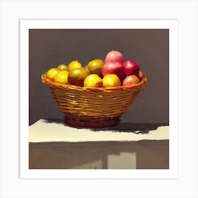 fruit basket Art Print