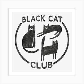 Black Cat Club Art Print