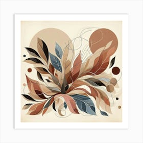 Abstract Floral Pattern 7 Art Print