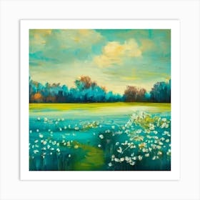 Daisy Field Art Print