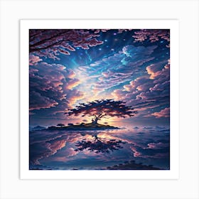 Tree In The Sky Art Print